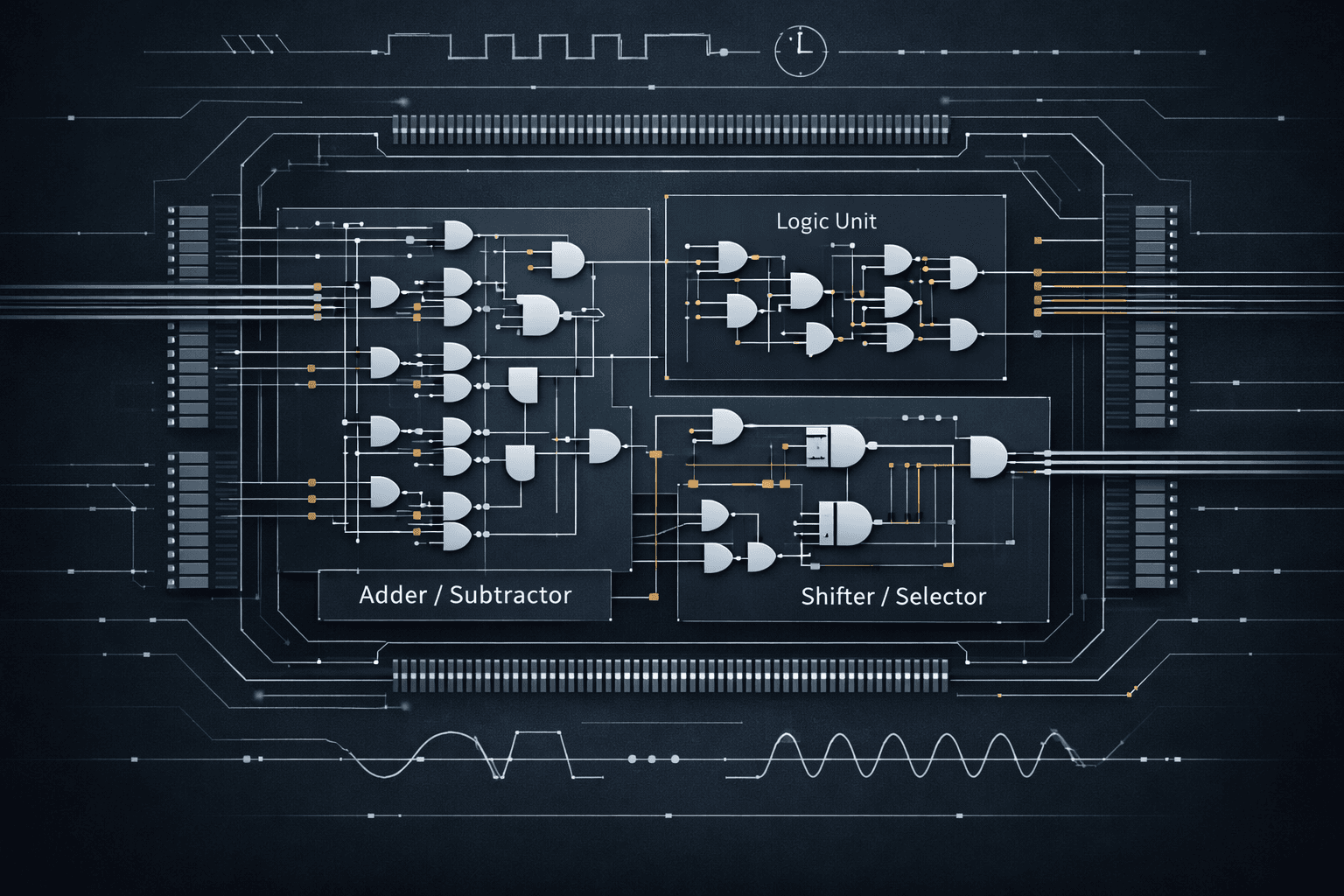 6-Bit ALU — Gate-Level VHDL & FPGA Implementation