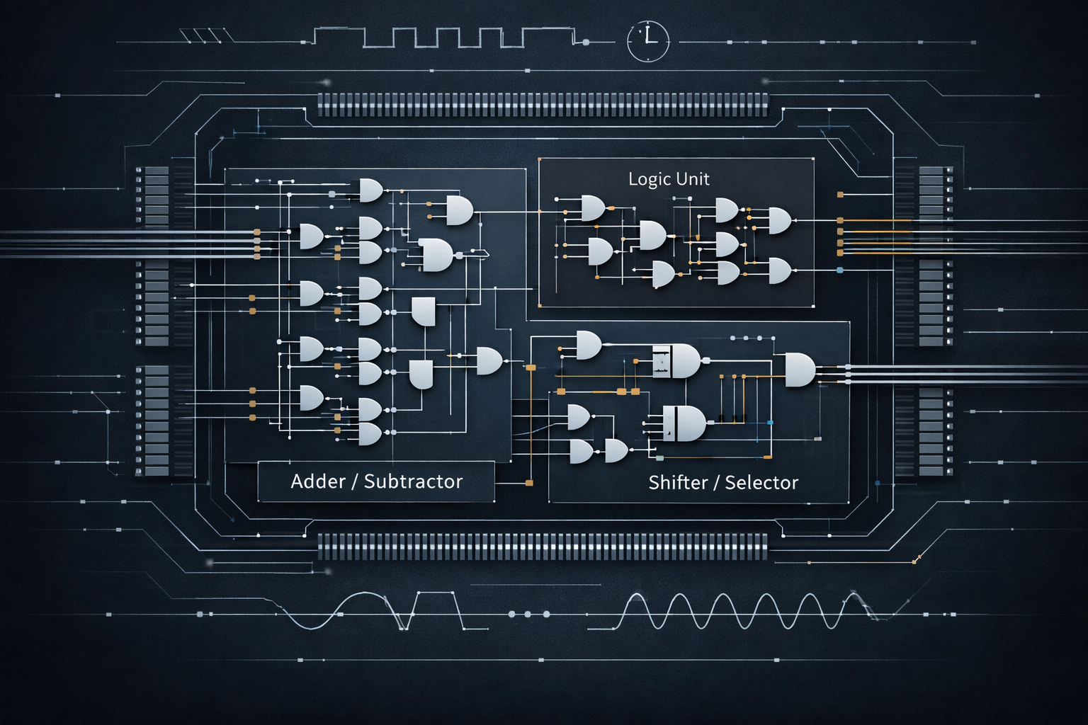 6-Bit ALU — Gate-Level VHDL & FPGA Implementation